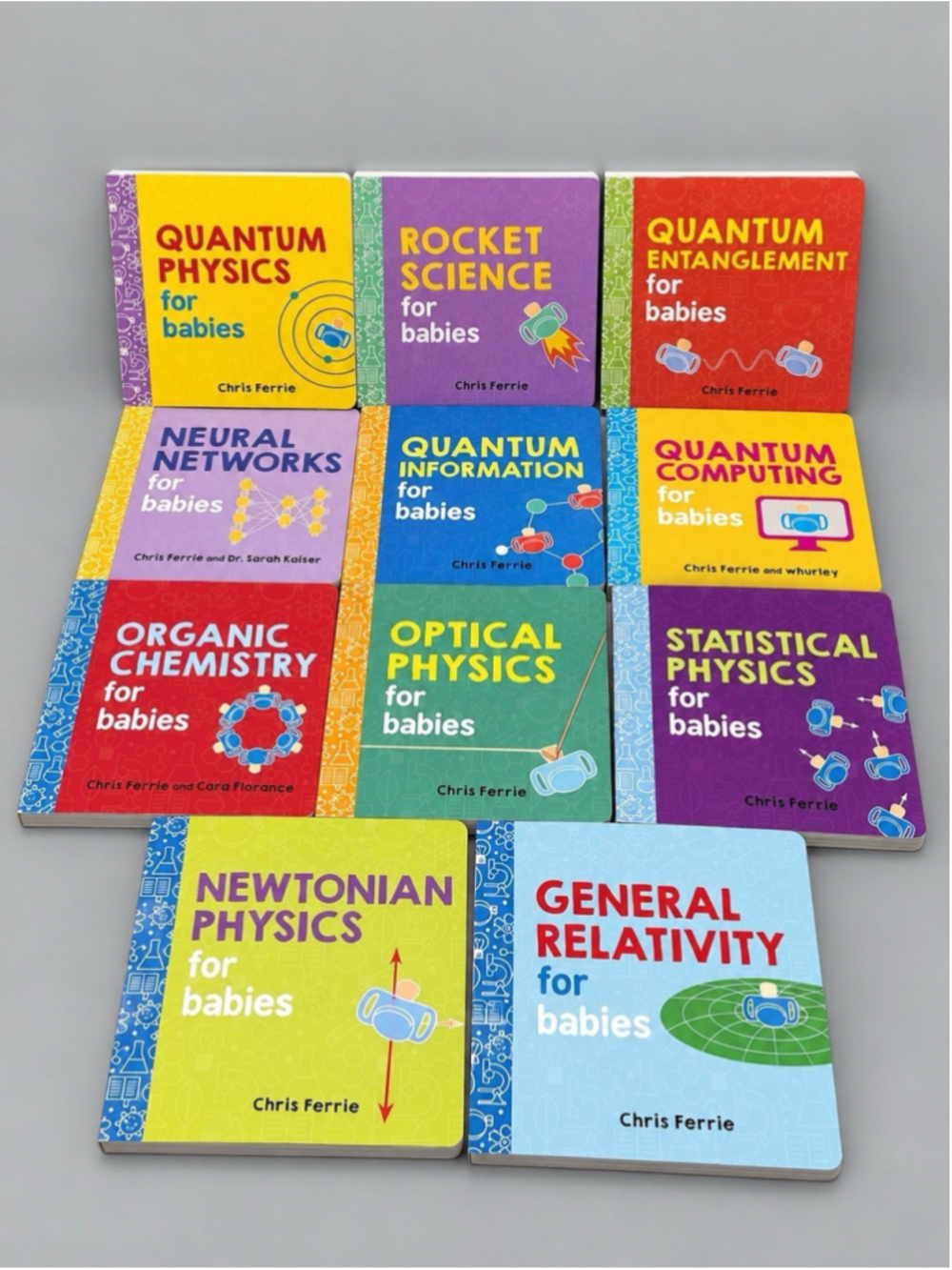 Lot of 11 Baby University Board Books Chris Ferrie STEM Science Physics Quantum